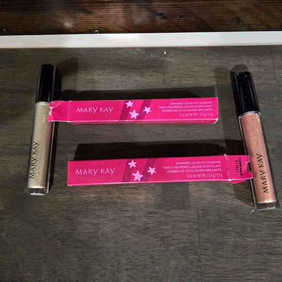 2 new in box Mary Kay Liquid Shimmering Eye Shadows - Picture 1 of 1